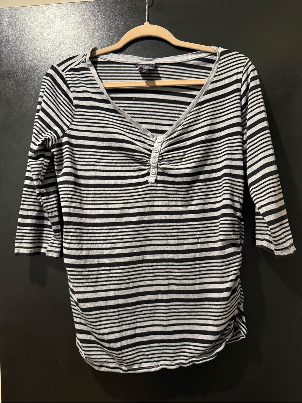 Bundle of 5 3/4 length and long sleeve maternity tops.
